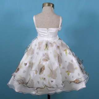 New Toddler Wedding Flower Girl Dress SZ 3/3T  