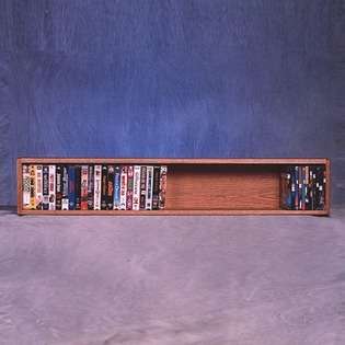 Wood Shed 40 VHS Storage Rack (Wall Mounted)   Finish Unfinished