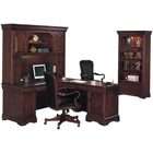 Prepac 2pcs Computer Desk and Wall Hutch Bookcase   Maple