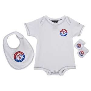   Adidas Infants Texas Rangers 3 Piece Body Suit Set