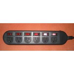   Outlet Strip w/ Red LED on/off Switches on EA.: Home Improvement