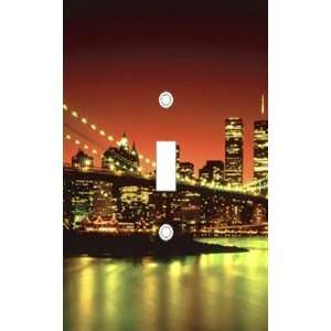   City At Dusk Decorative Light Switch Cover Wall Plate 