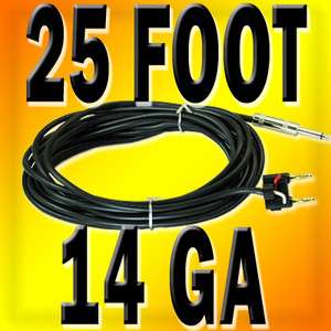 25FT foot 1/4 TO BANANA DJ PA PRO AUDIO SPEAKER CABLE  