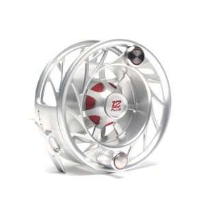 New Hatch 12 Plus Finatic Fly Fishing Reel Clear/Red:  