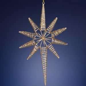  16 Gold Coil Cone Star Ornament Case Pack 12   901306 