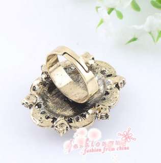 New Style Ancient Bronze Plated/ Silver Plated Rhinestone Lady Oval 