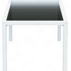 Compamia Miami Resin Wickerlook Rectangle Dining Table   White