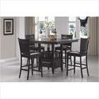 Wildon Home Forsan Counter Height Dining Set in Cappuccino (5 Pieces)