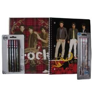  Jonas Brothers Set of Two Spirals AND Pencils & Pens Toys 