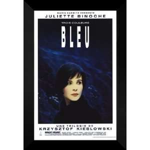  Trois Couleurs Bleu 27x40 FRAMED Movie Poster   B 1993 