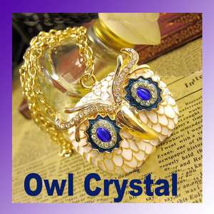 ladies wedding owl new pendant necklace earrings set  