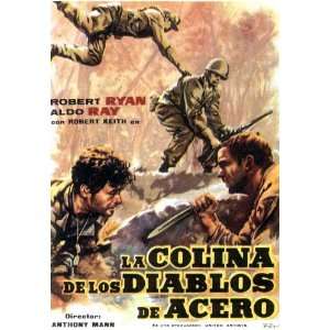 Men in War Movie Poster (11 x 17 Inches   28cm x 44cm) (1957) Spanish 