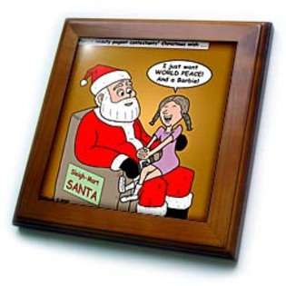 Rich Diesslins Funny Christmas Cartoons   Santa and Future Beauty 