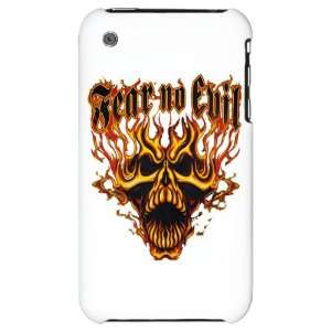  iPhone 3G Hard Case Fear No Evil Flaming Skull Everything 