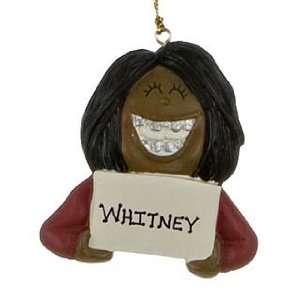  Personalized Ethnic Braces Girl Christmas Ornament: Home 
