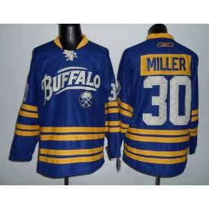 Ryan Miller Jersey Buffalo Sabres Third Blue Jersey Hockey 