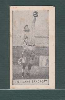 YUENGLINGS ICE CREAM 1928 DAVE BANCROFT HOF PHILLIES F50 SKOOTER AD 