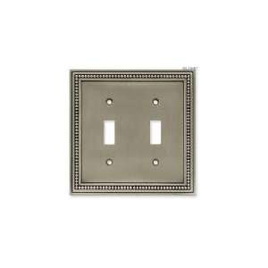 : Brainerd Mfg Co/Liberty Hdw Pewter Dbl Switch Plate 647 Wall Plates 
