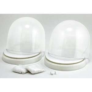  Make 2 Large Round Plastic Snow Globes Kit: Home & Kitchen