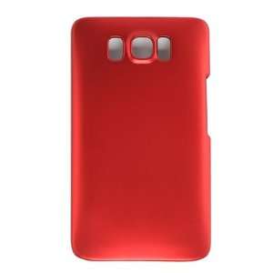  HTC HD2 Rubber Snap On Cover Case (Red): Cell Phones 