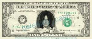 Michael Jackson Dollar Bill #4   Mint REAL $$$  