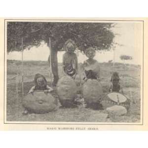  1909 East Africa Mombasa Nairobi Stream Masai Warriors 