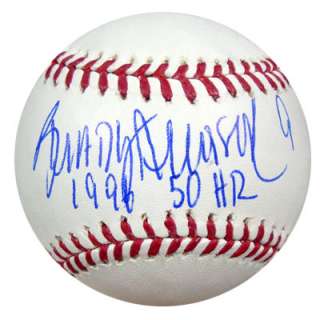   ANDERSON AUTOGRAPHED SIGNED MLB BASEBALL 1996 50 HR PSA/DNA  