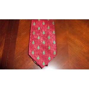 Christmas Mens Tie (Red) Trees NEW