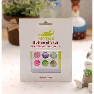    Button Sticker for iphone/ipad/itouch Dot 6 stickers: Toys & Games