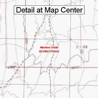  USGS Topographic Quadrangle Map   Meeker Peak, Nevada 