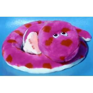   Pink and White Snake With Hug Me Heart; Assorted Snakes Toys & Games