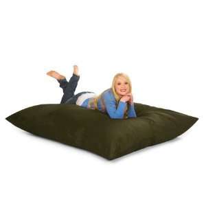  6PL MS007 cover 6 ft. Relax Pillow Sack   Microsuede Olive COVER ONLY
