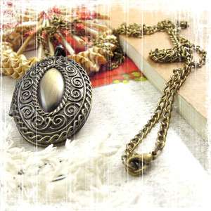   Style Sweater Necklace Oval Photo/picture Locket Necklace  