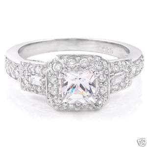 Sterling Silver CZ 08 Promise Engagement Ring 5 6 7 8 9  