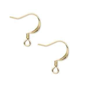   Pieces Wholesale Lot Gold Fish Hook Earwire Earring Finding Jewelry