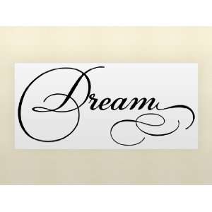 Dream   Simply Words   Inspirational Cute Wall Art Decal  