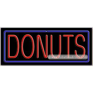 Donuts, Logo Neon Sign (13H x 32L x 3D)