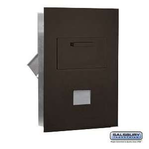 Collection Unit For 5 Door High 4B+ Mailbox Units Bronze Rear Loading 