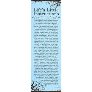  Lifes Little Instructions Poster Print, 12x36 Collections 