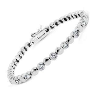   Silver Bracelet (Nice Gift, Special Sale) Genevive By CZC Jewelry