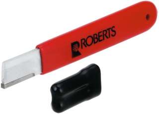 Carbide sharpening tip Renews factory edge Pocket size Vinyl grip and 