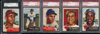 1953 Topps Mid Hi Grade COMPLETE SET Mickey Mantle Mays Berra Paige 