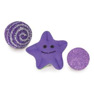   Plush Sea Creature Ferret Toy, Purple Starfish, 3 Pack
