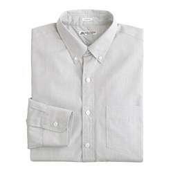 Slim washed Thomas Mason® fabric point collar shirt in blue gingham 