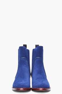 Marc By Marc Jacobs Blue Suede Chelsea Boots for women  