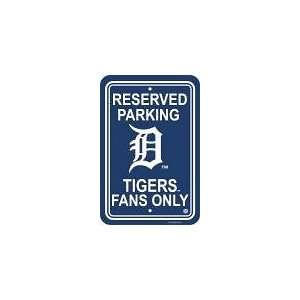  Detroit Tigers 12 x 18 Plastic Parking Sign Sports 