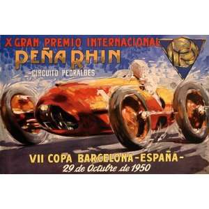 1950 GRAN PREMIO INTERNATIONAL PENA RHIN CAR RACE GRAND PRIX BARCELONA 