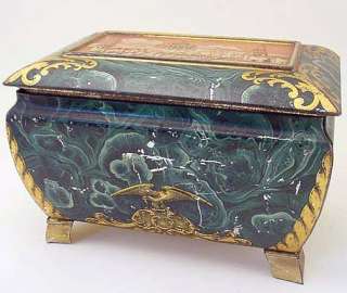 Antique Biscuit Tin   Moscow   W & R Jacob & Co., Ltd.  
