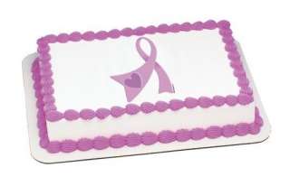 Pink Ribbon ~ Edible Image Icing Cake, Cupcake Topper ~ LOOK!!!  