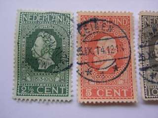 Netherlands Queen and King stamps NVPH 90 92 93 94  